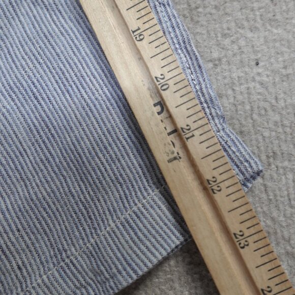 Tommy Bahama Shorts 40 Blue 100% Linen Hickory Striped 11" in - Picture 4 of 12